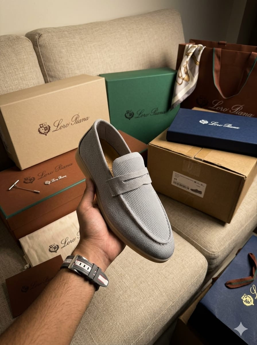 Men’s Premium Knit Loafers – Luxury Casual Slip-On Shoes