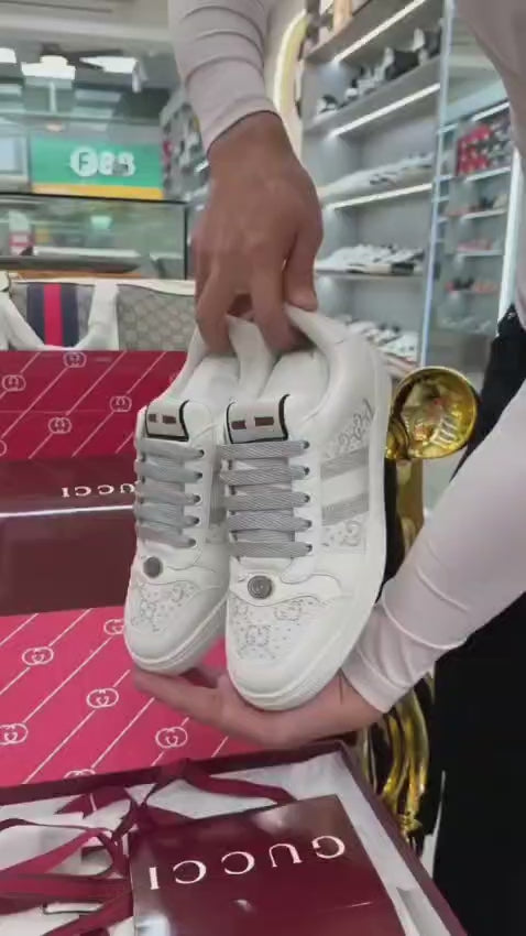 Luxury Minimal White Designer Sneakers